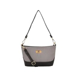 Esbeda Grey Textured Sling Handbag-picture-41