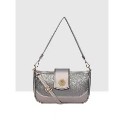 Esbeda Gunmetal Animal Effect Medium Cross Body Bag-picture-20