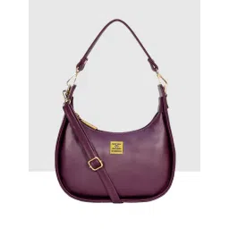 Esbeda Mauve Solid Medium Sling Handbag-picture-35