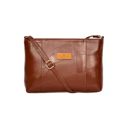 Esbeda Tan Patchwork Medium Shoulder Bag-picture-43