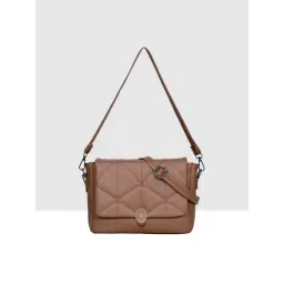 Esbeda Tan Quilted Medium Shoulder Bag-picture-45