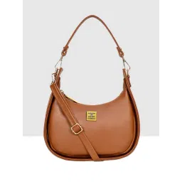 Esbeda Tan Solid Medium Sling Handbag-picture-41
