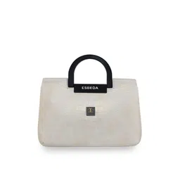 ESBEDA White PU Structured Handheld Bag-picture-28