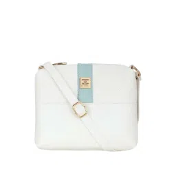 Esbeda White Solid Medium Sling Handbag-picture-43