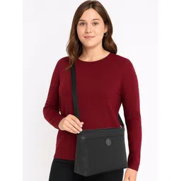 ESBEDA Women Dual-Tone Striped Small Sling bag with Zip Closure-picture-39