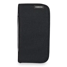 esbeda Spring/Summer 18 Blackish Grey Nylon Unisex Passport Holder (11645) image 1