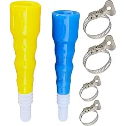 ESEKSAFAR 2pc tap connector ½” and ¾” Multifunction Faucet Pipe Connector Water Hose Pipe Connector with 4pc Hose clamp set for Kitchen, Garden, and Outdoor Use-picture-31