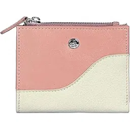 eske Beatrice Two-Fold Women's Wallet | RFID Protected Genuine Leather Purse | Compact Card Holder with Flap Closure | 4 Card Slots, Cash & Slip Pockets | Stylish Mini Wallet for Ladies (Rose Vanilla)-picture-43