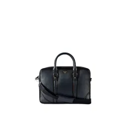 Eske Black Jacquen Genuine Leather 15 Inch Laptop Bag-picture-12