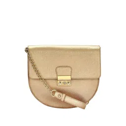 Eske Brittney Golden Solid Medium Sling Handbag-picture-48