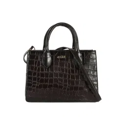 Eske Brown Noah Animal Effect Large Leather Satchel-picture-18