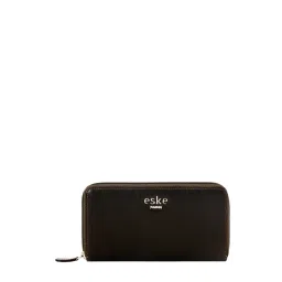 Eske Brown Zip Around Wallet for Women-picture-30