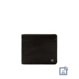 Eske Men Brown Leather Solid Two Fold Wallet-picture-18