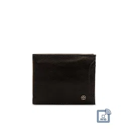Eske Men Brown Solid Two Fold Leather Wallet-picture-12