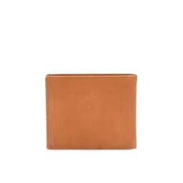 Eske Men Brown Solid Two Fold Leather Wallet image 2