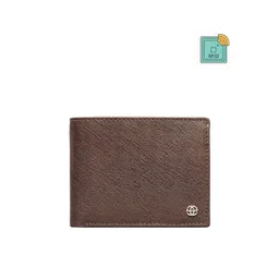 Eske Men Brown Textured Leather Two Fold Wallet-picture-39