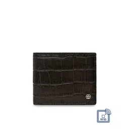 Eske Men Brown Textured Leather Two Fold Wallet-picture-23