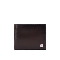 Eske Men Brown Textured Leather Two Fold Wallet-picture-31