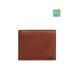 Eske Men Brown Textured RFID Leather Two Fold Wallet-picture-34