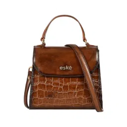 Eske Tan Noah Animal Effect Small Leather Satchel-picture-46