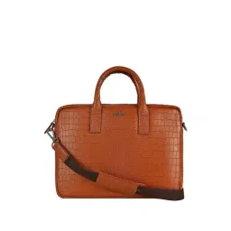 Eske Tan Synthetic Large Laptop Messenger Bag-picture-29