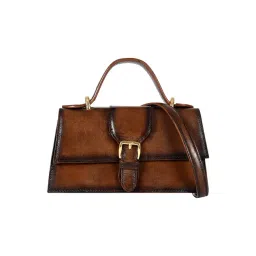 Eske Tan Willow Textured Medium Leather Satchel-picture-36