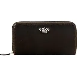 eske Zen - Zip Around Wallet - Genuine Quilted Leather (Brown Vintage)-picture-13