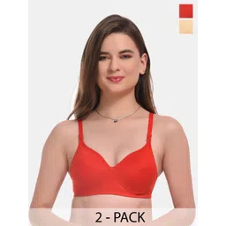 ESOROUCHA Pack Of 2 Full Coverage Lightly Padded Everyday Bra With All Day Comfort-picture-32