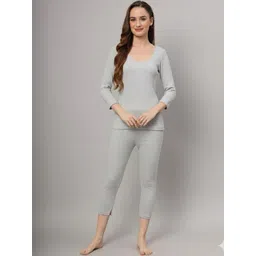 ESOROUCHA Ribbed Round Neck Thermal Set-picture-26