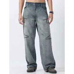 Espanshe Men Mid-Rise Mildly Distressed Heavy Fade Jeans-picture-18