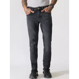 Espanshe Men Skinny Fit Mid-Rise Light Fade Jeans-picture-37