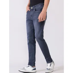 Espanshe Men Skinny Fit Mid-Rise Light Fade Jeans-picture-33
