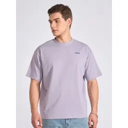 Espanshe Men Solid Round Neck Oversized T-shirt-picture-42