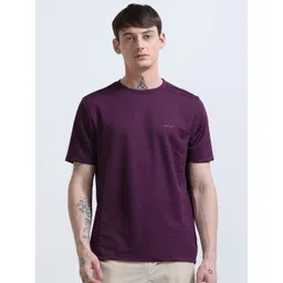 Espanshe Men Solid Round Neck T-shirt-picture-39