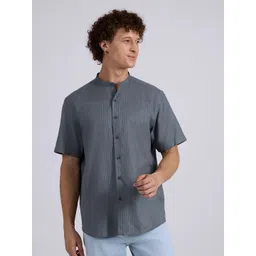 Espanshe Zabriel Vertical Striped Short Sleeves Pure Cotton T-shirt-picture-34