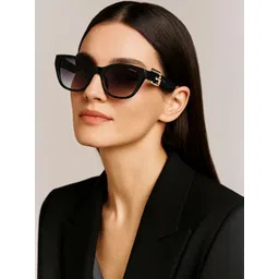 Espee Women Purple Lens & Black Cateye Sunglasses with UV Protected Lens-picture-21