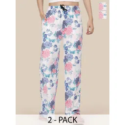 Esplendido Women Pack Of 2 Printed Pure Cotton Lounge Pants-picture-27
