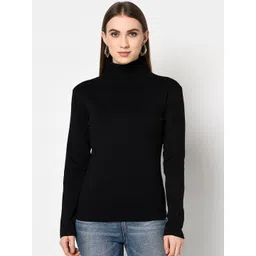 Espresso Women Black Solid Top-picture-24