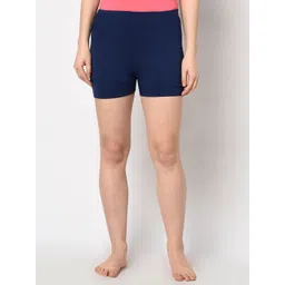 Espresso Women Navy Blue Solid Lounge Shorts ESP-4009-picture-37