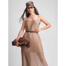 ESPYR By Tokyo Talkies Women Accordion Pleats Shoulder Straps Sleeveless Maxi Dress-picture-29