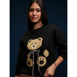 ESPYR By Tokyo Talkies Women Embroidered Pullover Sweater-picture-15