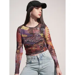 ESPYR By Tokyo Talkies Women Graphic Printed Regular Crop Top-picture-43