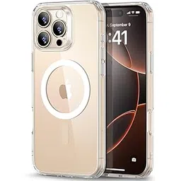 ESR for iPhone 16 Pro Max Case (4 in 1) Set, Translucent Matte Case with Screen Protector, Compatible with MagSafe, TPU, Military-Grade Protection, Classic Series,Clear-image-0