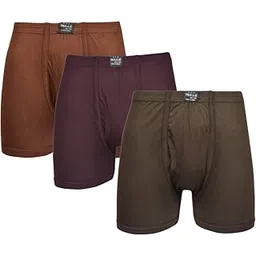 essa Men's FCD IE Cotton Trunks 3pcs Combo [Multicolor] - 100% Combed Cotton for Premium Comfort, Machine Washable, Stylish Solid Pattern, Crafted-picture-13