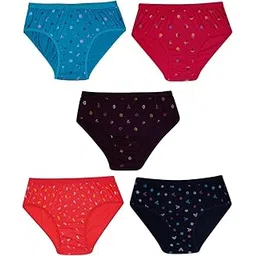 essa Softy Women's Printed Briefs | 100% Super Soft Cotton| Outer Elastic Waistband | Innerwear, Panties | Pack of 5-picture-56
