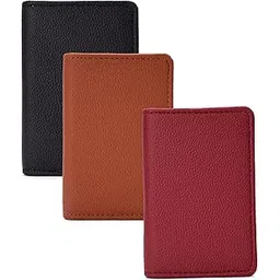 essacci PU Leather Key Case key holder leather key pouch key purse with Zipper, 12.5 cm x 8.5 cm x 2.50 cm (Set of 3), Multicolour-picture-40