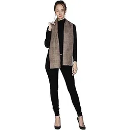 essentiele Men's and Women's Mix Tartan Check Wool Touch Winter Muffler (Beige Red)-picture-18