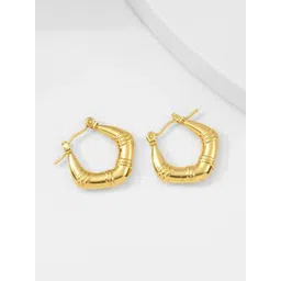 Estailo fashion Gold-Plated Circular Shaped Hoop Earrings-picture-34