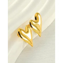Estailo fashion Gold-Plated Heart Shaped Studs-picture-23
