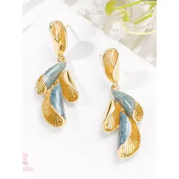 Estailo fashion Leaf Shaped Drop Earrings-picture-38